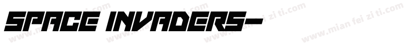 Space Invaders字体转换